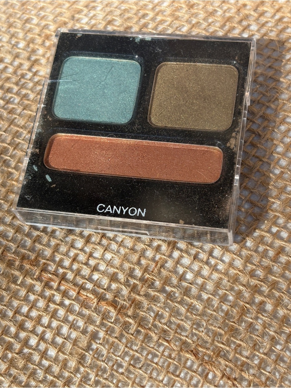 CHANEL Tester ‘Canyon’ Trio Eyeshadow Palette — Teal, Olive & Copper Brown